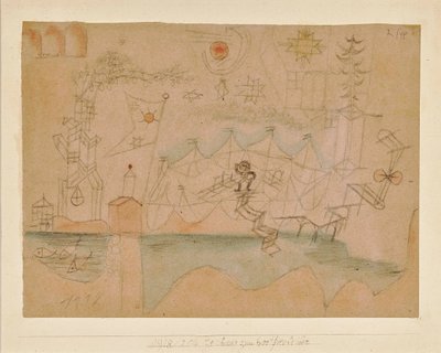 Dibujo para el alquiler de botes de Paul Klee