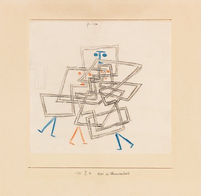 Tres en confusión, 1930 de Paul Klee