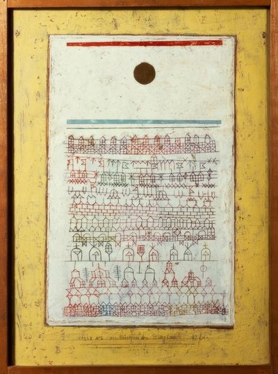 Una hoja del libro de ciudades de Paul Klee