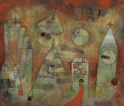 Hora Fatídica a las Doce Menos Cuarto, 1922 de Paul Klee