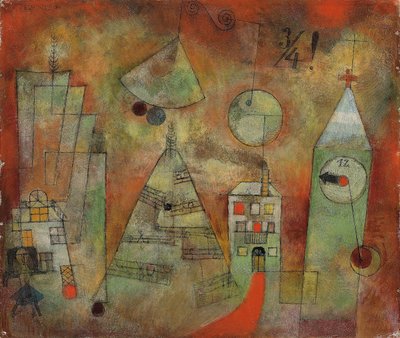 Hora fatídica a las doce menos cuarto; Hora fatídica a las doce menos tres. de Paul Klee