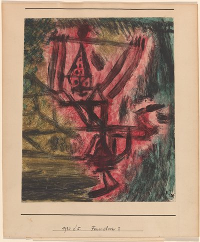 Feuer Clown I (Payaso de Fuego) de Paul Klee