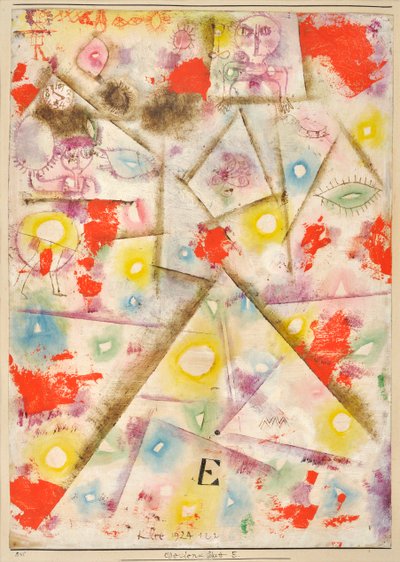 Hoja conmemorativa E, 1924 de Paul Klee