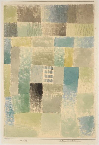 Primera casa de un asentamiento, 1926 de Paul Klee