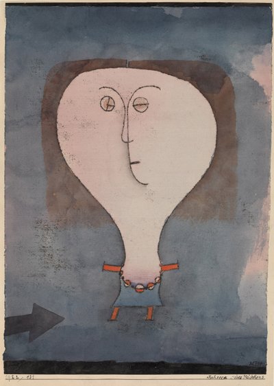 Susto de una niña de Paul Klee