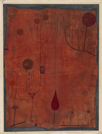 Frutas en rojo, 1930 de Paul Klee