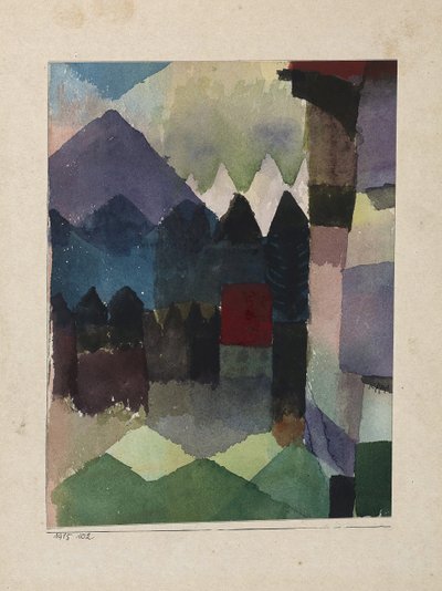 Föhn en el Jardín de Marc, 1915 de Paul Klee