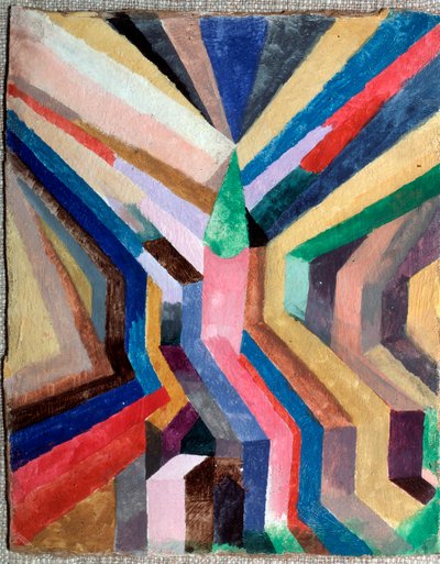 Campana verde como centro - Pintura de Paul Klee