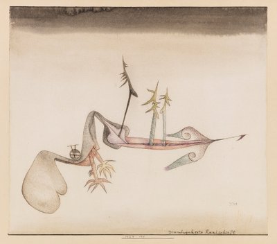 Grundverhexte Landschaft de Paul Klee