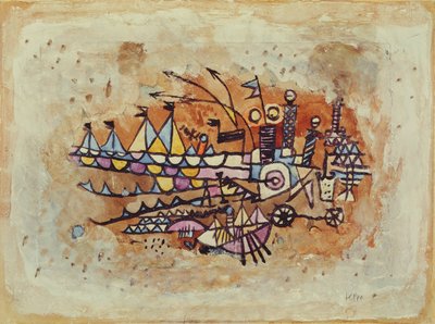 Escena portuaria de Paul Klee