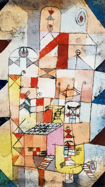 Interior de la casa, c.1919 de Paul Klee