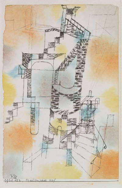 Patio italiano de Paul Klee