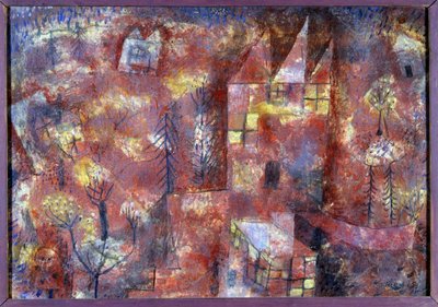 Paisaje con el niño (pastel) de Paul Klee