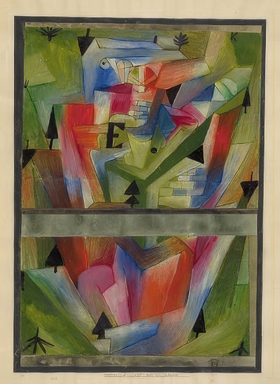 Paisaje en E. (en Baviera). 1921, 182 de Paul Klee