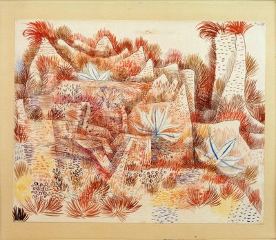 Paisaje con agaves de Paul Klee