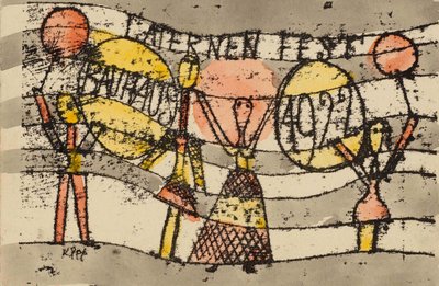 Laternenfest Bauhaus 1922, 1922 de Paul Klee
