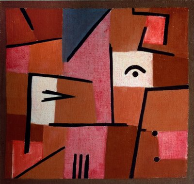 Look in the Red (algodón Pastelon y arpillera de Paul Klee