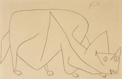 Gato al acecho; Gato al acecho de Paul Klee