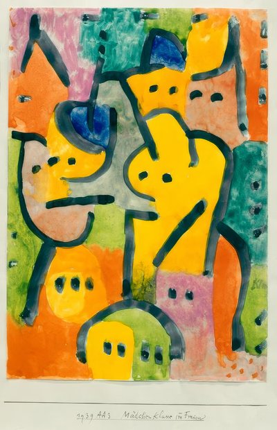 Clase de niñas al aire libre de Paul Klee