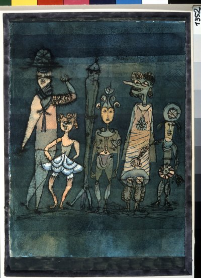 Máscaras. Pintura de Paul Klee (1879-1940) de Paul Klee