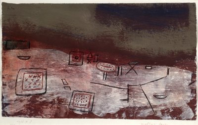 Moeblierte Arktis (Muebles árticos). 1935 (Témpera sobre papel) de Paul Klee