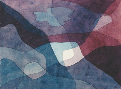 Montaña y aire Sintético; Montaña y aire Sintético de Paul Klee