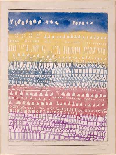 Vista del casco antiguo, 1928 de Paul Klee
