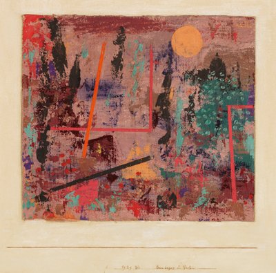 Inicio de la construcción del jardín, 1929 de Paul Klee