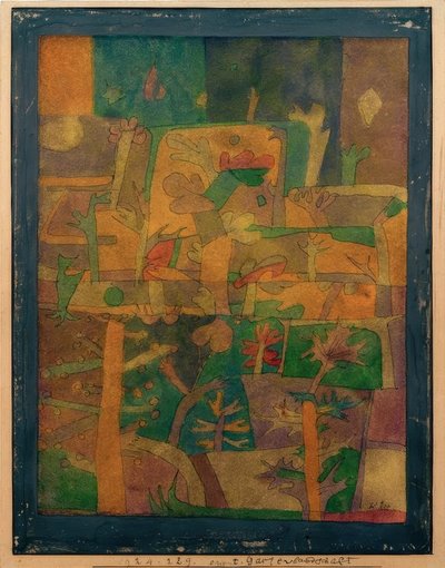 Paisaje de jardín oriental de Paul Klee