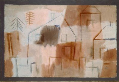 Lugar en azul y naranja de Paul Klee