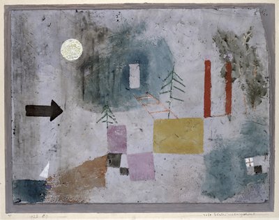 Pasando por Pilares rojos de Paul Klee