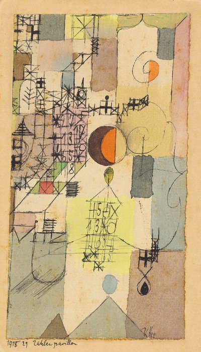 Pabellón de los Números, 1918 de Paul Klee