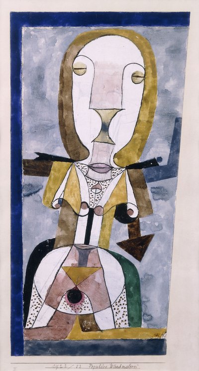 Mural popular; Populare Wandmalerei de Paul Klee