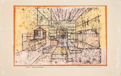 Raum der Häuser Sala de las casas, 1921 de Paul Klee