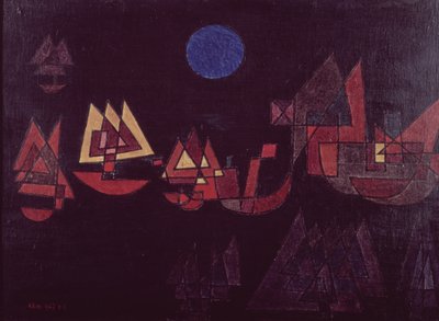 Barcos en la oscuridad de Paul Klee