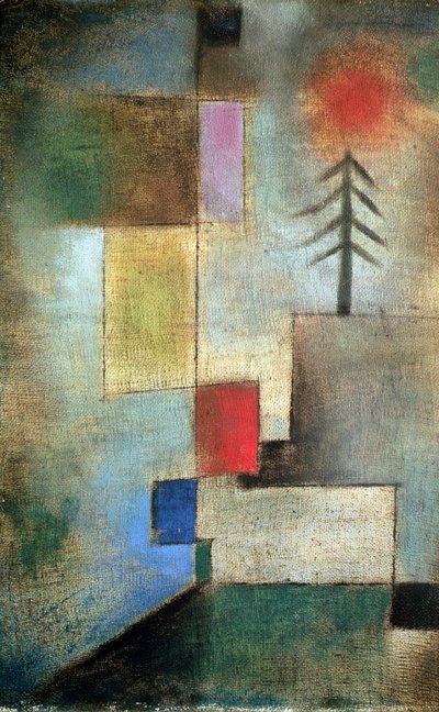 Pequeño cuadro de abetos de Paul Klee