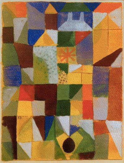 Composición urbana con ventanas amarillas de Paul Klee
