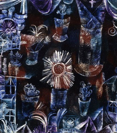 Naturaleza muerta con cardo; Naturaleza muerta con la flor del cardo de Paul Klee