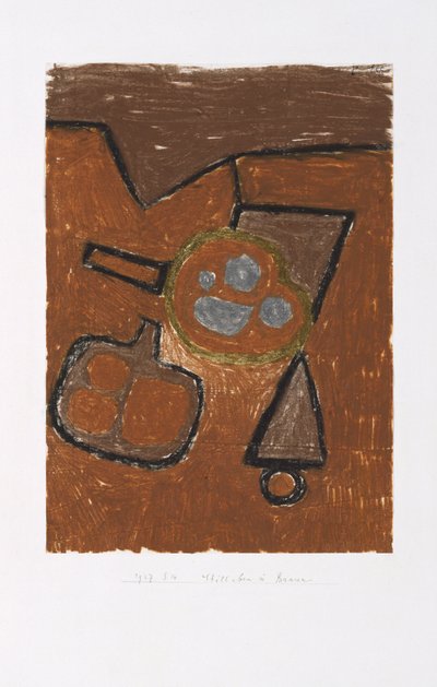 Bodegón en marrón de Paul Klee
