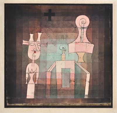 Naturaleza muerta con esculturas de Paul Klee