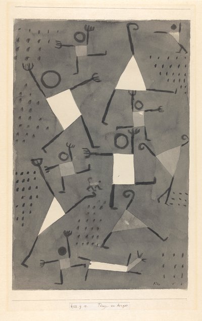 Tänze vor Angst, 1938 de Paul Klee