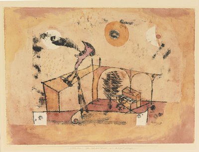 El tenor heroico como cantante de conciertos, 1922 de Paul Klee