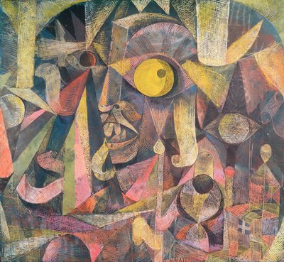 La luna estaba en declive, me mostró la mueca de un inglés, un Lord Mal Fame de Paul Klee