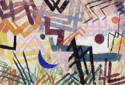 El poder del juego en un paisaje de Lech; El juego de los poderes de un paisaje de Lech de Paul Klee