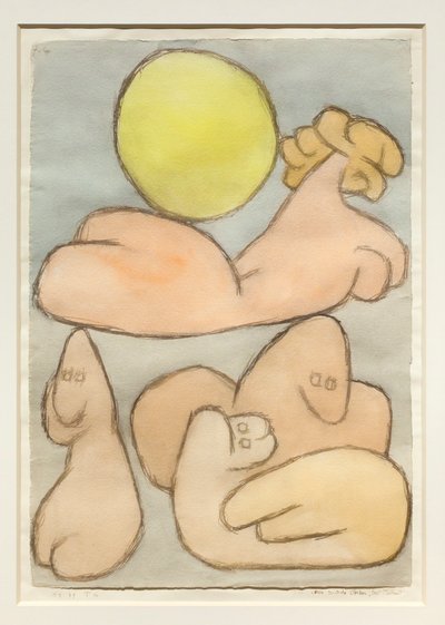 El torso y su familia con la luna llena de Paul Klee