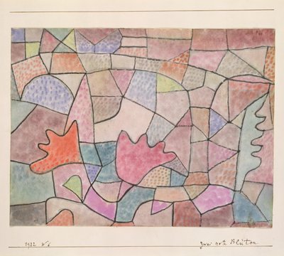 Dos flores rojas de Paul Klee