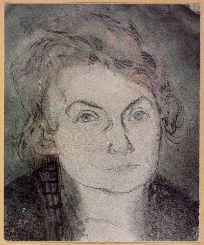 Sin título (Lily Klee-Stumpf) (1876-1946) c.1906 (lápiz y acuarela sobre papel) de Paul Klee