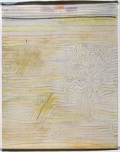 Sin título, c.1934 (acuarela y tiza sobre papel) de Paul Klee