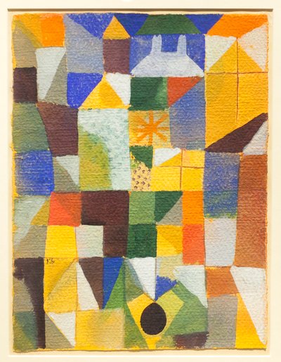 Composición urbana con ventanas amarillas de Paul Klee
