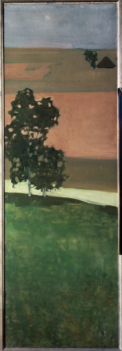 Vista del valle del Aar, Suiza - Pintura de Paul Klee